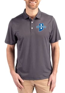 Cutter and Buck Indiana State Sycamores Black Pike Symmetry Big and Tall Polo