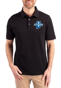 Cutter and Buck Indiana State Sycamores Black Advantage Pique Big and Tall Polo