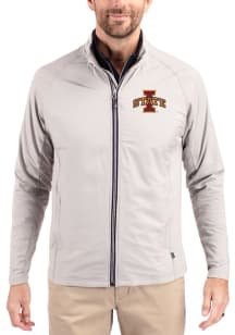Cutter and Buck Iowa State Cyclones Mens Grey Adapt Eco Big and Tall Light Weight Jacket