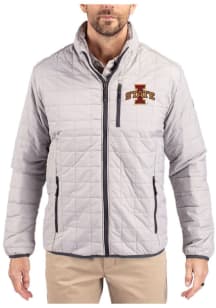 Cutter and Buck Iowa State Cyclones Mens Grey Rainier PrimaLoft Big and Tall Lined Jacket
