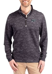 Cutter and Buck Jackson State Tigers Mens Black Traverse Camo Big and Tall Qtr Zip
