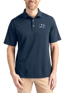 Cutter and Buck Jackson State Tigers Navy Blue Virtue Eco Pique Big and Tall Polo