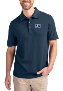 Cutter and Buck Jackson State Tigers Navy Blue Advantage Pique Big and Tall Polo