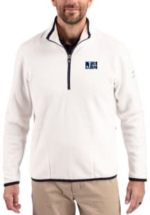 Cutter and Buck Jackson State Tigers Mens Grey Cascade Sherpa Long Sleeve Qtr Zip Pullover