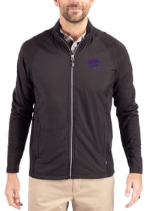 Cutter and Buck K-State Wildcats Mens Black Adapt Eco Big and Tall Light Weight Jacket