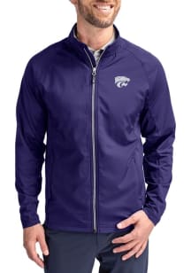 Cutter and Buck K-State Wildcats Mens Purple Adapt Eco Light Weight Jacket