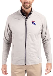 Cutter and Buck Louisiana Tech Bulldogs Mens Grey Adapt Eco Big and Tall Light Weight Jacket
