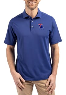 Cutter and Buck Louisiana Tech Bulldogs Blue Virtue Eco Pique Big and Tall Polo