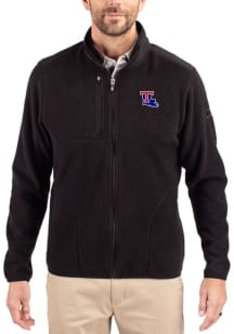 Cutter and Buck Louisiana Tech Bulldogs Mens Black Cascade Sherpa Light Weight Jacket