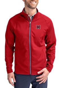 Cutter and Buck Miami RedHawks Mens Red Adapt Eco Big and Tall Light Weight Jacket