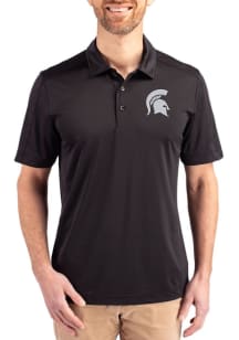 Cutter and Buck Michigan State Spartans Black Prospect Big and Tall Polo