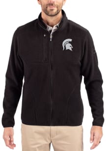 Cutter and Buck Michigan State Spartans Mens Black Cascade Sherpa Big and Tall Light Weight Jacket