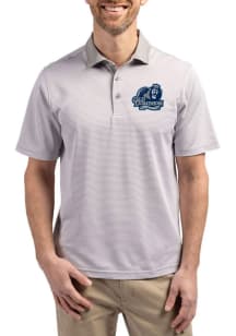 Cutter and Buck Old Dominion Monarchs Grey Virtue Eco Pique Micro Stripe Big and Tall Polo