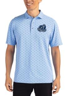 Cutter and Buck Old Dominion Monarchs Mens Blue Virtue Eco Pique Tile Short Sleeve Polo