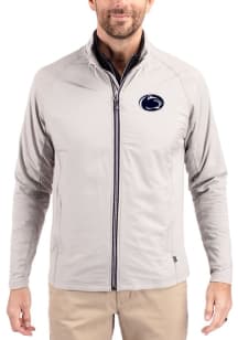 Cutter and Buck Penn State Nittany Lions Mens Grey Adapt Eco Big and Tall Light Weight Jacket