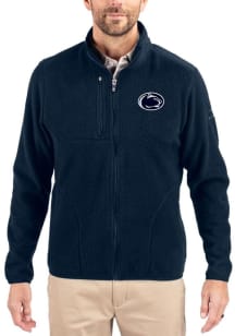 Cutter and Buck Penn State Nittany Lions Mens Navy Blue Cascade Sherpa Big and Tall Light Weight J..