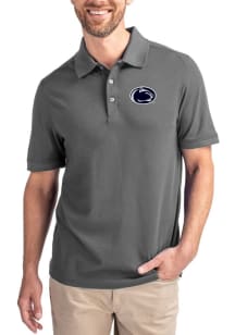 Cutter and Buck Penn State Nittany Lions Mens Grey Advantage Short Sleeve Polo