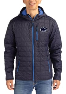 Cutter and Buck Penn State Nittany Lions Mens Navy Blue Rainier PrimaLoft Hooded Filled Jacket