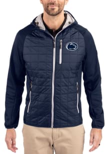Cutter and Buck Penn State Nittany Lions Mens Navy Blue Rainier PrimaLoft Hybrid Medium Weight Jac..