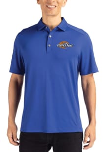 Cutter and Buck Pepperdine Waves Blue Forge Eco Stretch Big and Tall Polo