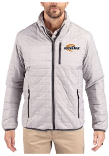 Cutter and Buck Pepperdine Waves Mens Grey Rainier PrimaLoft Big and Tall Lined Jacket
