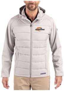 Cutter and Buck Pepperdine Waves Mens Charcoal Evoke Hood Medium Weight Jacket