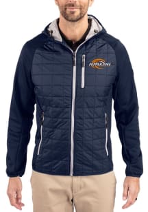 Cutter and Buck Pepperdine Waves Mens Navy Blue Rainier PrimaLoft Hybrid Medium Weight Jacket