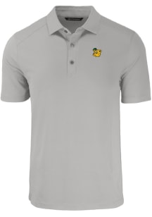 Cutter and Buck Baylor Bears Mens Grey Vault Forge Recycled Short Sleeve Polo