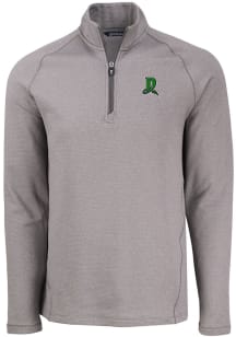 Cutter and Buck Dayton Dragons Mens Grey Pehastin Long Sleeve Qtr Zip Pullover