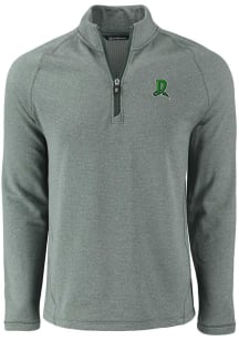 Cutter and Buck Dayton Dragons Mens Green Pehastin Long Sleeve Qtr Zip Pullover