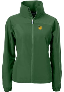 Cutter and Buck Baylor Bears Womens Green Vault Charter Eco Light Weight Jacket