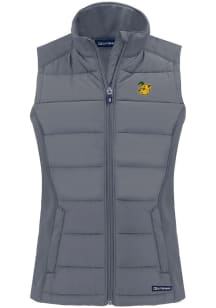 Cutter and Buck Baylor Bears Womens Grey Vault Evoke Vest