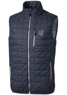 Cutter and Buck Minnesota Twins Mens Anthracite Stars and Stripes Rainier PrimaLoft Sleeveless Jac..