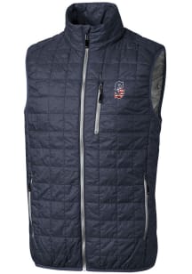 Cutter and Buck Seattle Mariners Big and Tall Anthracite Stars and Stripes Rainier PrimaLoft Mens..