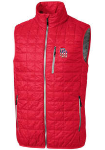 Cutter and Buck San Diego Padres Big and Tall Red Stars and Stripes Rainier PrimaLoft Mens Vest