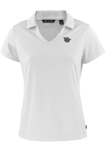 Cutter and Buck Cincinnati Bearcats Womens White Vault Daybreak V Neck Short Sleeve Polo Shirt