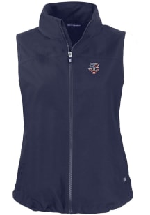 Cutter and Buck Minnesota Twins Womens Navy Blue Stars and Stripes Charter Vest