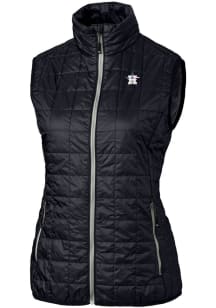 Cutter and Buck Houston Astros Womens Navy Blue Stars and Stripes Rainier PrimaLoft Vest