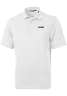 Cutter and Buck Texas Tech Red Raiders Mens White Vault Virtue Eco Pique Short Sleeve Polo