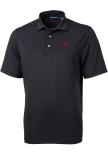 Cutter and Buck New Mexico State Aggies Mens Black Vault Virtue Eco Pique Short Sleeve Polo