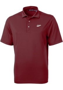 Cutter and Buck New Mexico State Aggies Mens Maroon Vault Virtue Eco Pique Short Sleeve Polo