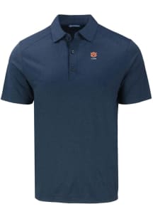 Cutter and Buck Auburn Tigers Navy Blue Alumni Forge Eco Stretch Big and Tall Polo