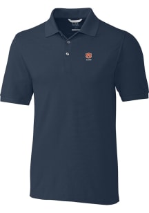 Cutter and Buck Auburn Tigers Navy Blue Alumni Advantage Pique Big and Tall Polo