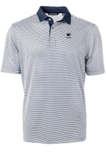 Cutter and Buck Penn State Nittany Lions Navy Blue Alumni Virtue Eco Pique Micro Stripe Big and Ta..
