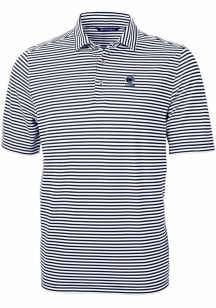 Cutter and Buck Penn State Nittany Lions Navy Blue Alumni Virtue Eco Pique Stripe Big and Tall Pol..