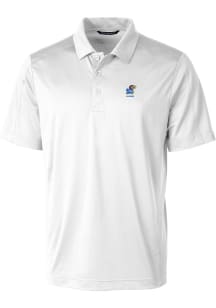 Cutter and Buck Kansas Jayhawks White Alumni Prospect Big and Tall Polo