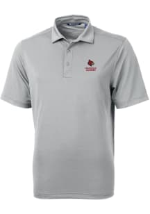 Cutter and Buck Louisville Cardinals Grey Alumni Virtue Eco Pique Big and Tall Polo