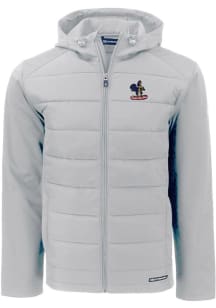 Cutter and Buck Delaware Fightin' Blue Hens Mens Charcoal Evoke Hood Medium Weight Jacket