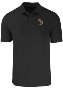 Cutter and Buck Florida State Seminoles Black Alumni Forge Eco Stretch Big and Tall Polo
