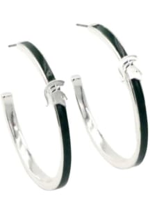 Michigan State Spartans Logo Hoop Womens Earrings